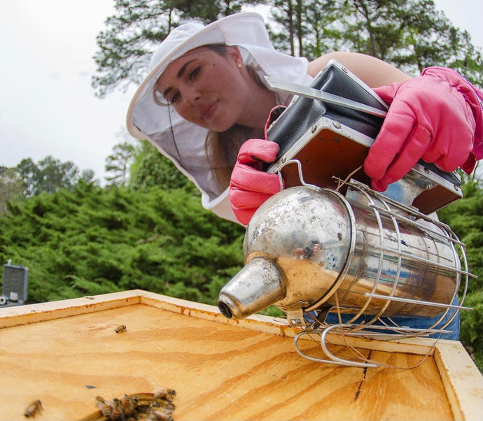 Pink Touch Screen Beekeeping Gloves